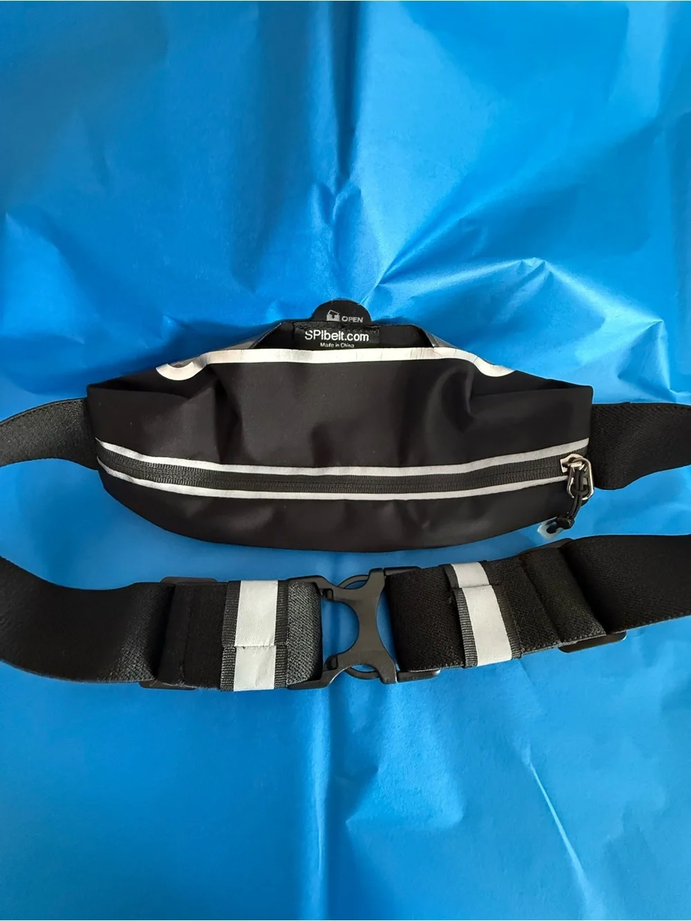 Black Waterproof Running Belt with Clear Phone Window